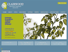 Tablet Screenshot of clairwoodrealestate.com